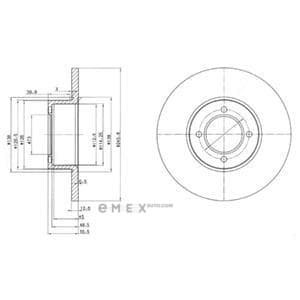 OEM BRAKE DISC (DOUBLE PACK) BG2069