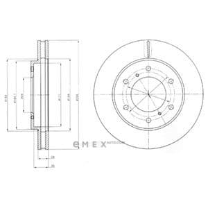 OEM BRAKE DISC (DOUBLE PACK) BG4257