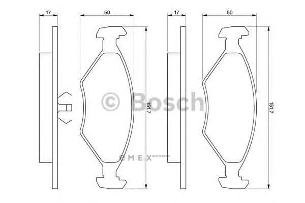 OEM BREMSBELAG 0986460986