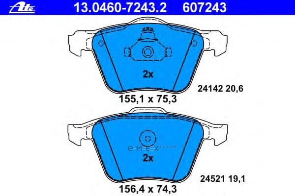 OEM PAD KIT, DISC BRAKE 13046072432