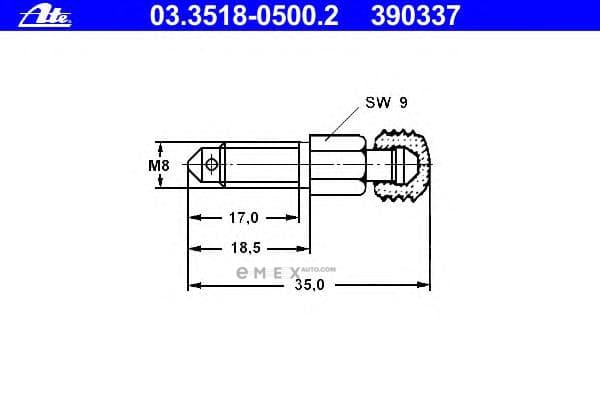 OEM BLEEDER 03351805002