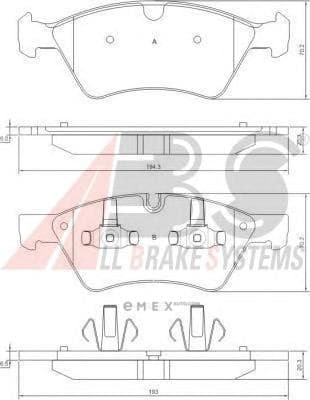 OEM Brake Pads/ABS 37507