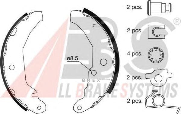 OEM Brake Shoes/ABS 8804