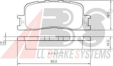 OEM PAD KIT, DISC BRAKE 37355