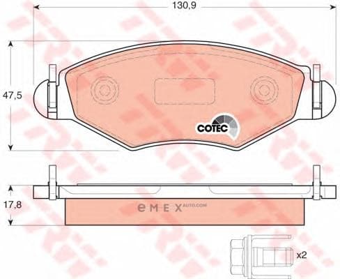 OEM PAD KIT, DISC BRAKE GDB1500