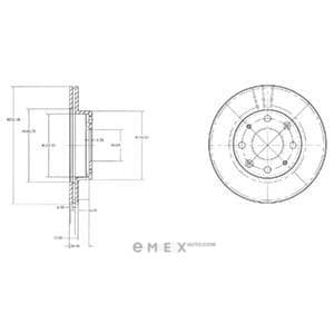 OEM BRAKE DISC (DOUBLE PACK) BG2451