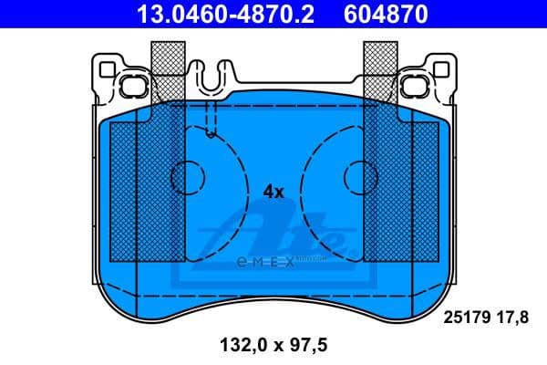 OEM PAD KIT, DISC BRAKE 13046048702