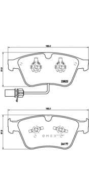 OEM PAD KIT, DISC BRAKE P05003