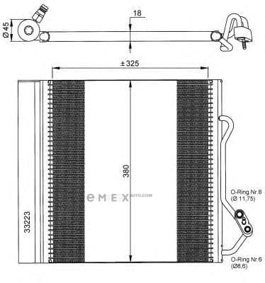 OEM RADIATOR ASSY, A/C 35720