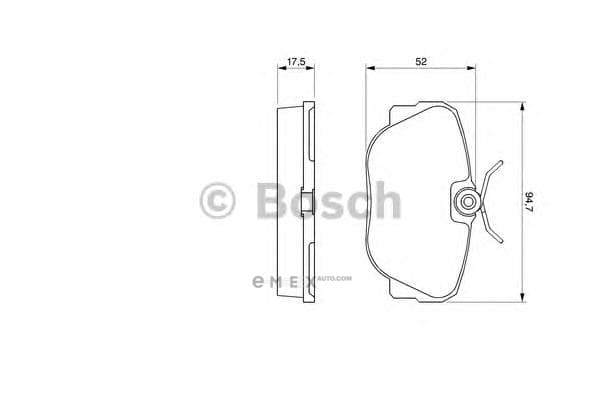 OEM BREMSBELAG 0986491730