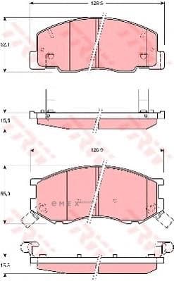 OEM PAD KIT, DISC BRAKE GDB3157