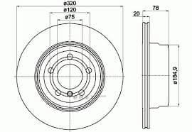 OEM BRAKE ROTOR 34216793247