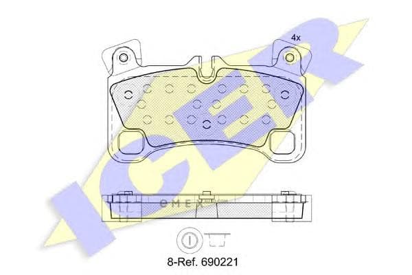 OEM RAER BRAKE PAD TOUAREQ 181922