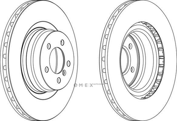 OEM BRAKE DISC LAND ROVER DDF1435C1