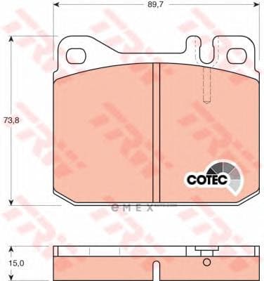 OEM PAD KIT, DISC BRAKE GDB242