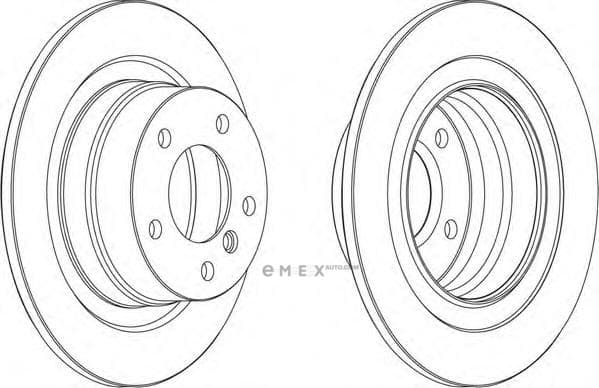 OEM BRAKE DISC RR E81/E90-3 SRS DDF1230