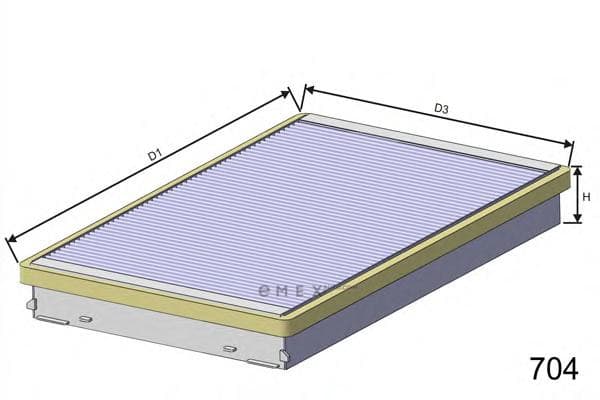 OEM FILTER ASSY, CABIN AIR HB180C