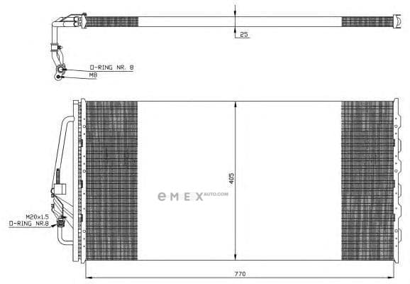 OEM RADIATOR ASSY, ENGINE COOLANT 35277