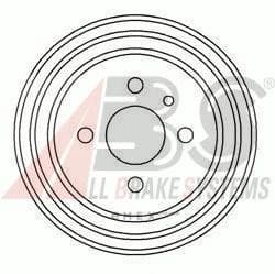 OEM Brake Drums/ABS 2373S