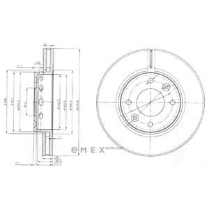 OEM BRAKE DISC (DOUBLE PACK) BG3800