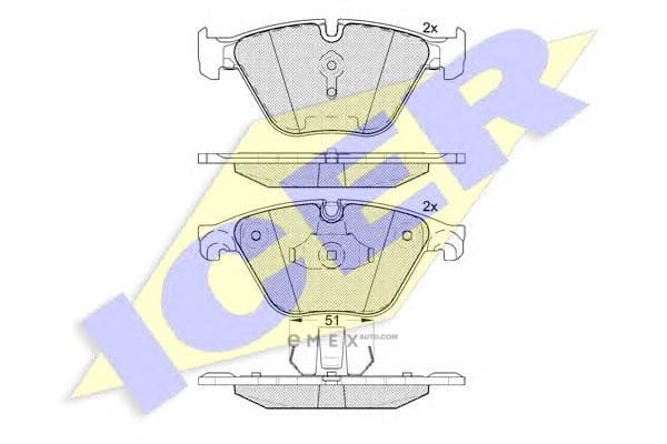 OEM PAD KIT, DISC BRAKE 181998