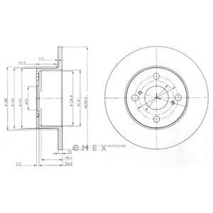 OEM BRAKE DISC (DOUBLE PACK) BG4050