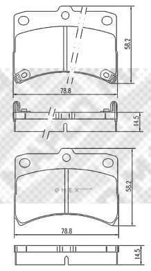 OEM PAD KIT, DISC BRAKE 6726