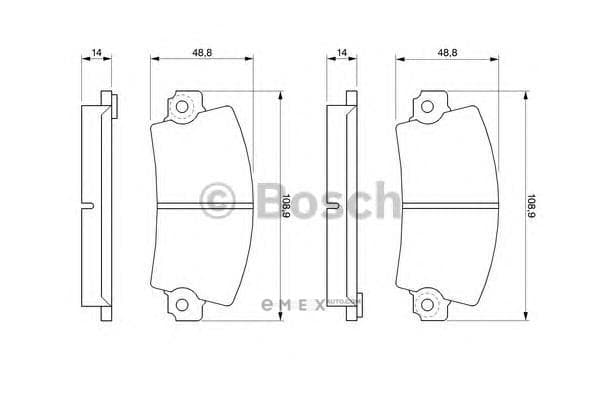 OEM BREMSBELAG 0986461396