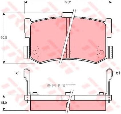 OEM PAD KIT, DISC BRAKE GDB994