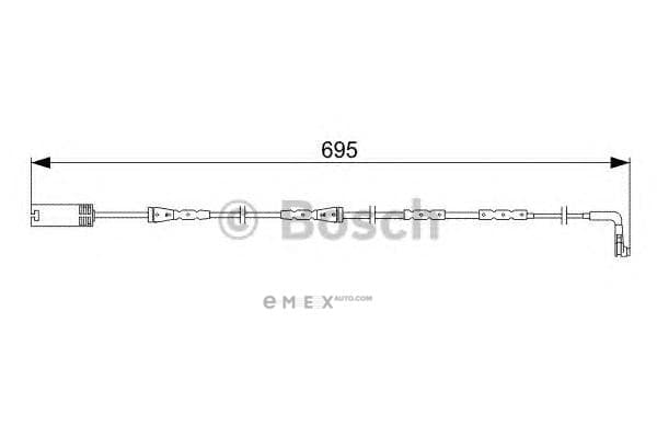 OEM BRAKE WEAR SENSOR-E81/87/8 1987473050