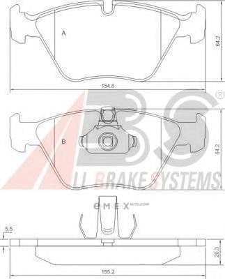 OEM PAD KIT, DISC BRAKE 37036