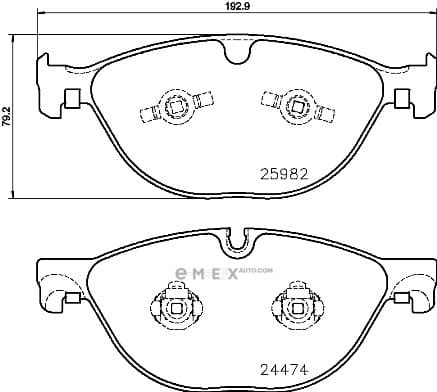 OEM PAD KIT, DISC BRAKE P36029