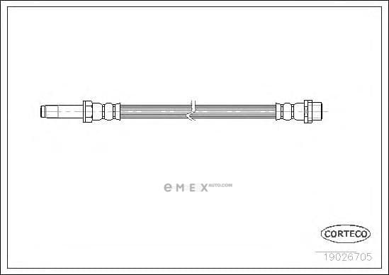 OEM HOSE ASSY, WINDSHIELD WASHER 19026705