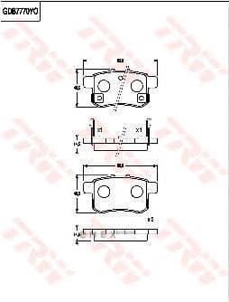 OEM PAD KIT, DISC BRAKE GDB7770