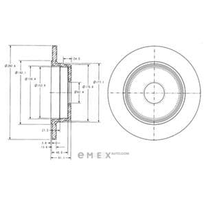 OEM BRAKE DISC (DOUBLE PACK) BG2510