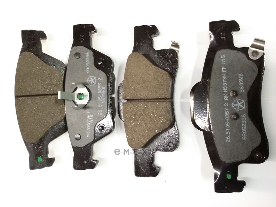 OEM PAD KIT, DISC BRAKE 68052386AA