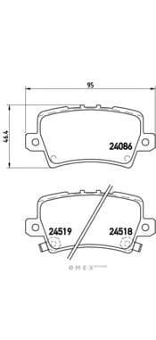 OEM PAD KIT, DISC BRAKE P28038