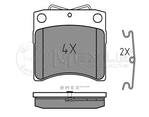 OEM DISC BRAKE PAD SET 0252065217