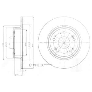 OEM BRAKE DISC (DOUBLE PACK) BG4249