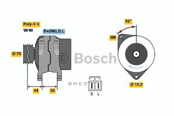 OEM DREHSTROMLICHTMASCHINE I.A. 0986040521