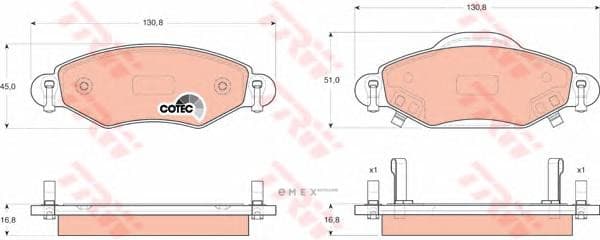 OEM BRAKE PAD GDB3324