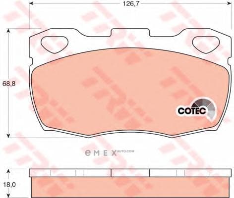 OEM PAD KIT, DISC BRAKE GDB395