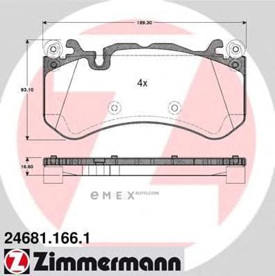 OEM PAD KIT, DISC BRAKE 246811661