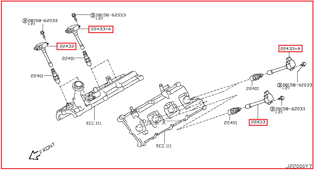 OEM COIL ASSY, IGNITION 224481LA0A