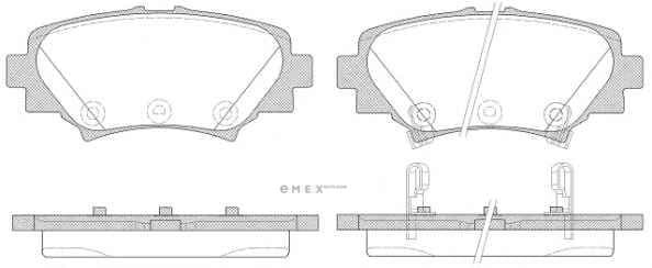 OEM PAD KIT, DISC BRAKE B4Y02648ZB