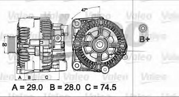 OEM ALTERNATOR ASSY 437498