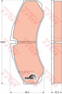 OEM PAD KIT, DISC BRAKE GDB1345