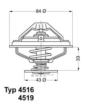 OEM THERMOSTAT ASSY 451670D