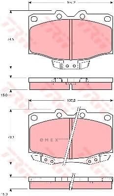 OEM PAD KIT, DISC BRAKE GDB1133