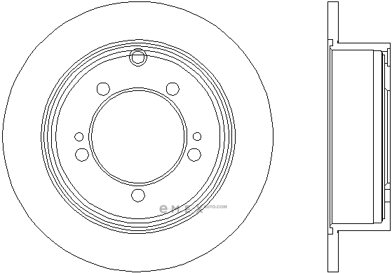 OEM DISC,RR BRAKE MB928716